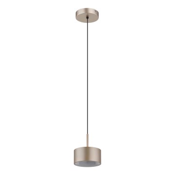 Globo - Suspension LED sur câble, 12 W, 230 V, 3000 K, Ø 15 cm, laiton
