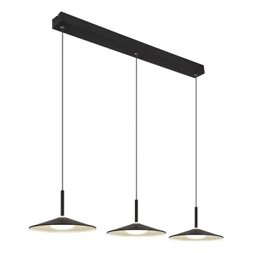 Globo - Suspension LED sur câble LED/24W/230V 4000K noir