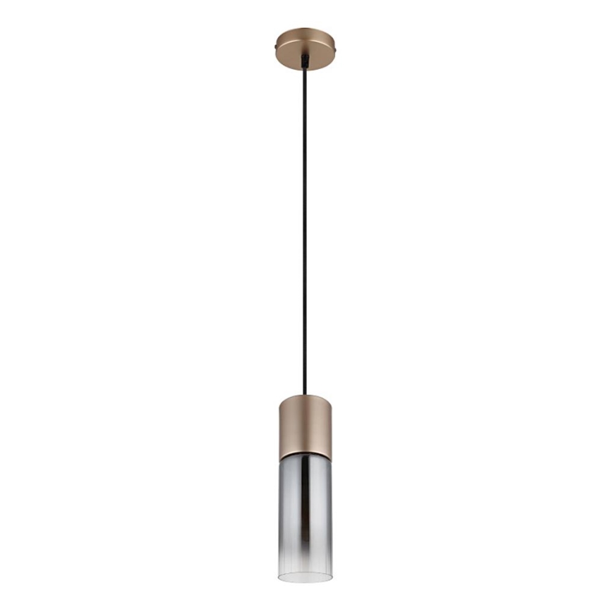 Globo - Suspension sur câble 1xE27/25W/230V bronze Ø 10,5 cm