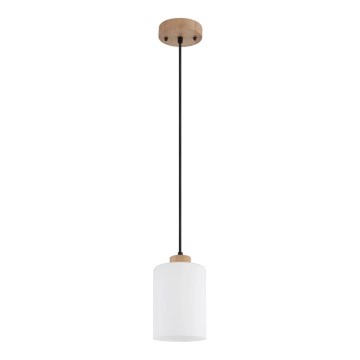 Globo - Suspension sur câble 1xE27/60W/230V beige/blanc