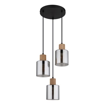 Globo - Suspension sur câble 3x E27/25 W/230 V, Ø 30 cm