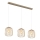 Globo - Suspension sur câble 3xE27/40W/230V beige/blanc