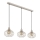 Globo - Suspension sur câble 3xE27/40W/230V beige