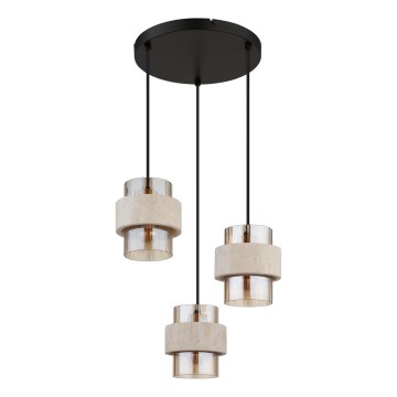 Globo - Suspension sur câble 3xE27/40W/230V