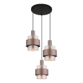 Globo - Suspension sur câble 3xE27/60W/230V