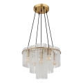 Globo - Suspension sur câble 5xE27/60W/230V dorée