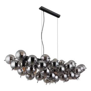 Globo - Suspension sur câble 6xE14/25W/230V noir