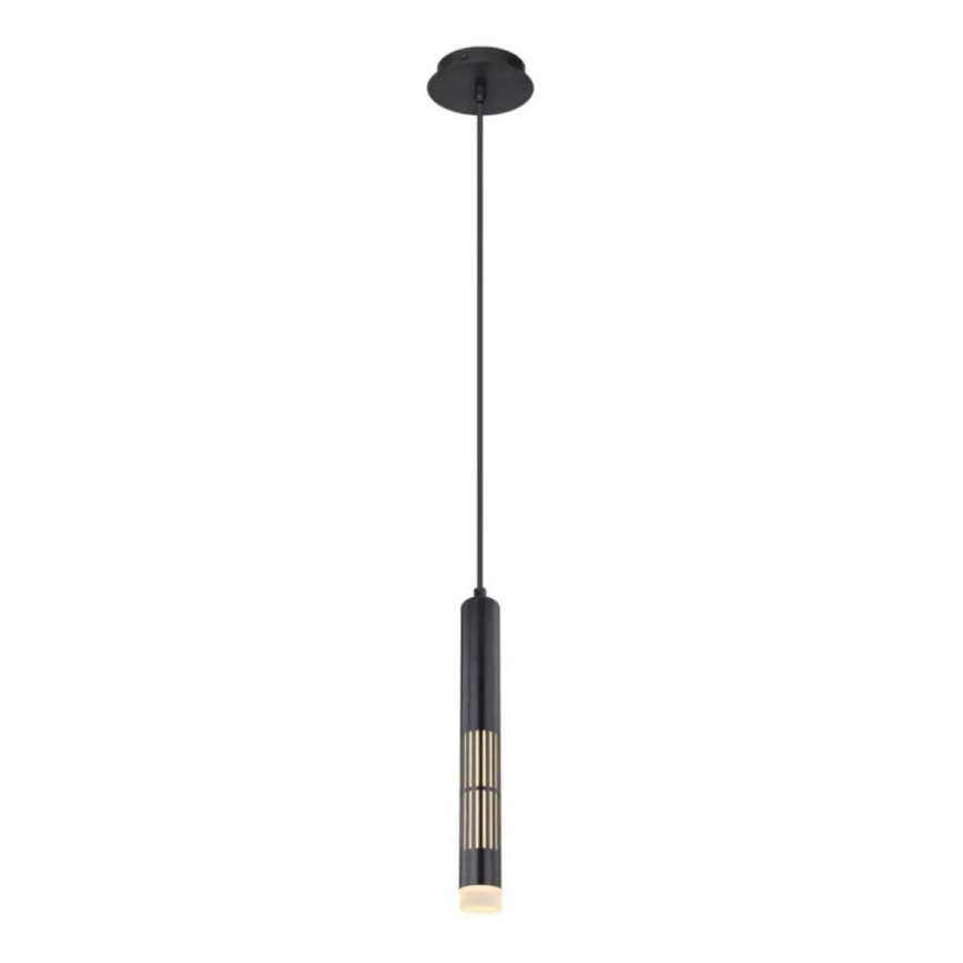 Globo - Suspension sur câble LED/12W/230V 3000K noir