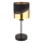 Globo - Tafellamp 1xE27/40W/230V diameter 16 cm zwart/goud