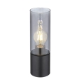 Globo - Touch tafellamp 1xE27/25W/230V Ø 9 cm zwart
