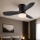 Globo - Ventilateur de plafond LED à intensité variable/15W/230V 2700-6500K noir + télécommande
