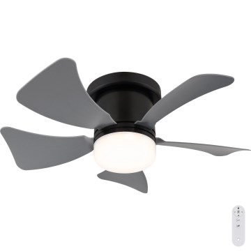 Globo - ventilateur de plafond LED dimmable LED/10W/230V 3000-6500K gris + télécommande