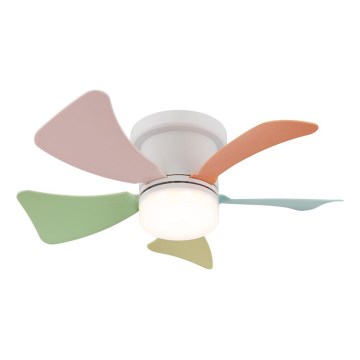 Globo - Ventilateur de plafond LED dimmable LED/10W/230V 3000-6500K multicolore + télécommande