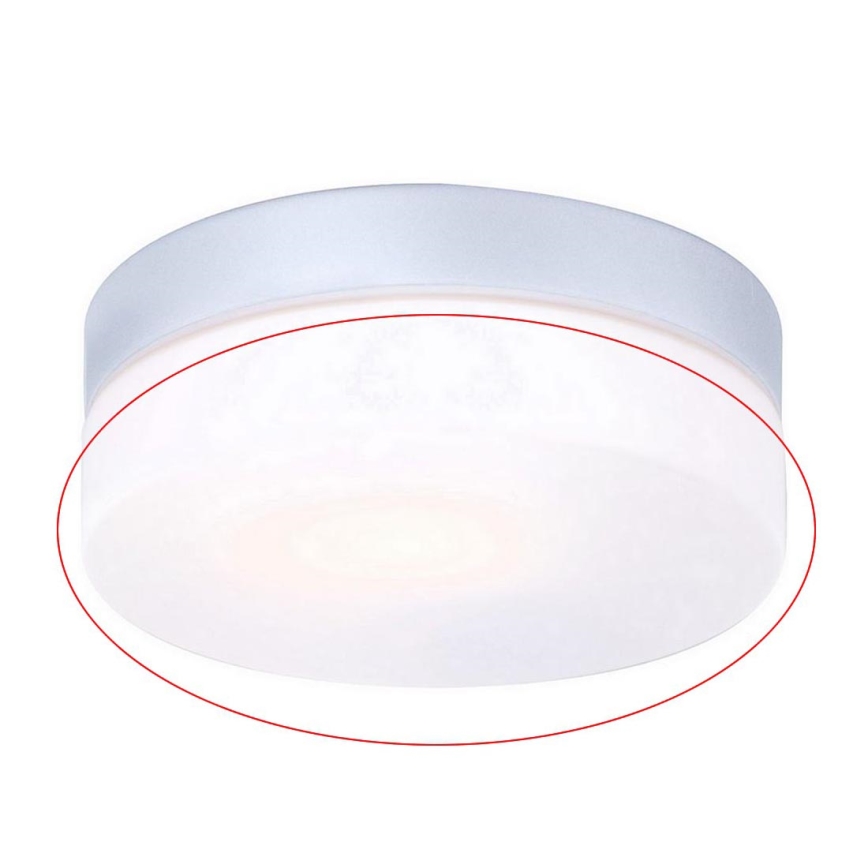 Globo - Verre de rechange pour plafonnier VRANOS E27, finition argentée, Ø 18,4 cm