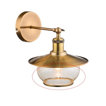 Globo - Vervangend glas voor armatuur NEVIS E27