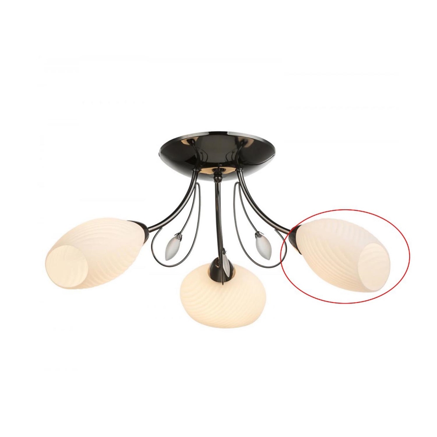 Globo - Vervangend glas voor kroonluchter TODRA E14, wit