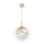 Globo - Vervangend glas voor kroonluchter VARUS E27, goud, Ø 20 cm