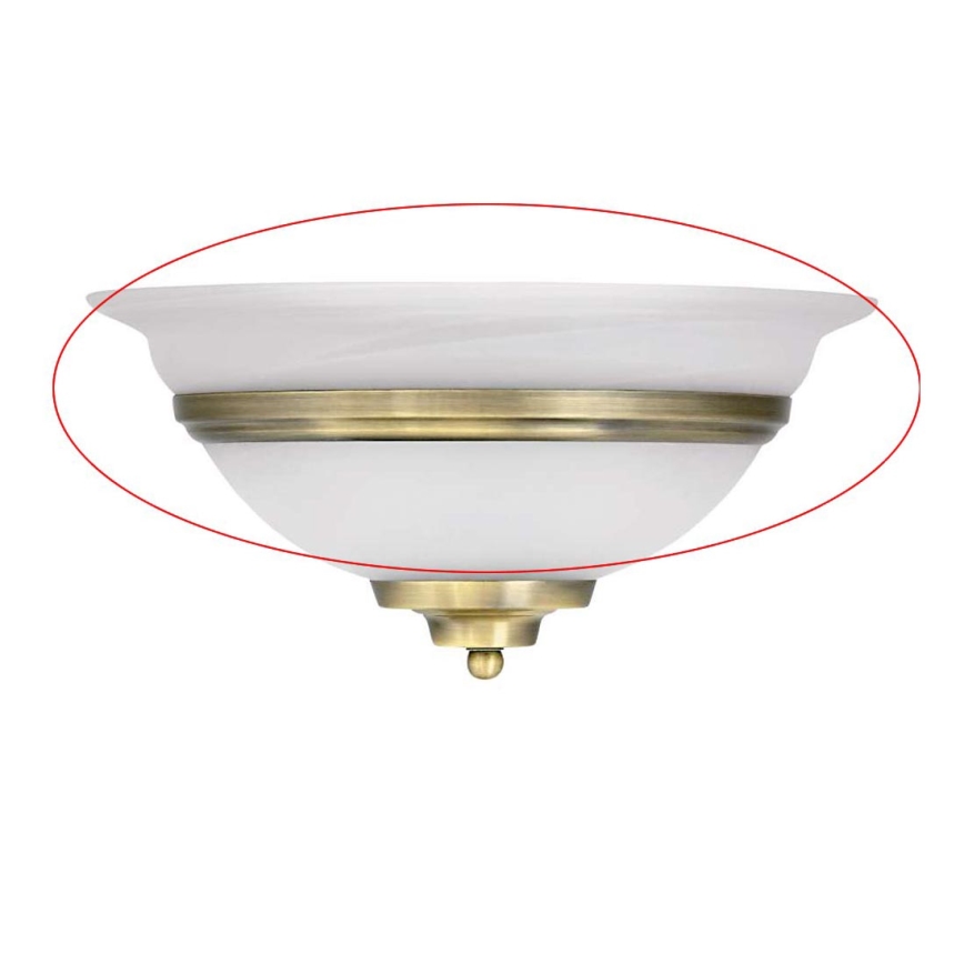 Globo - Vervangingsglas voor wandlamp TOLEDO E27