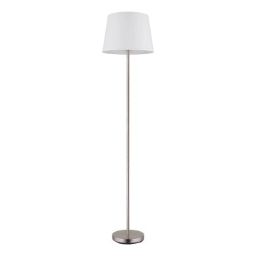 Globo - Vloerlamp 1xE27/40W/230V wit/mat chroom