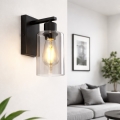 Globo - Wandlamp 1xE27/60W/230V zwart
