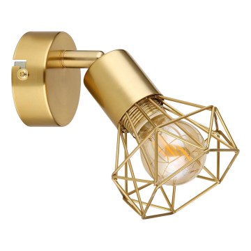 Globo - Wandspot 1xE14/40W/230V goud