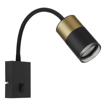 Globo - Wandspot 1xGU10/25W/230V zwart/goud