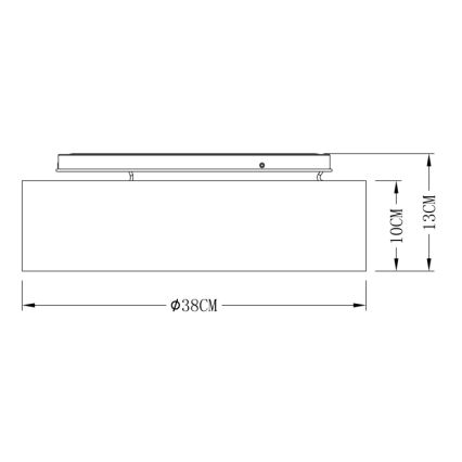 Globo - LED Plafondlamp LED/20W/230V