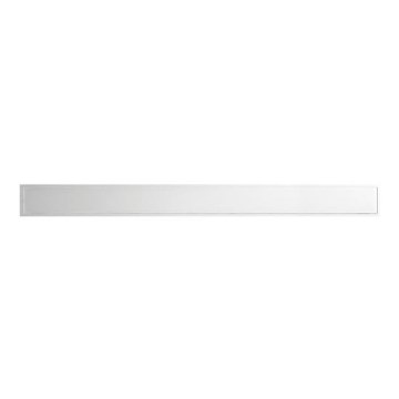 Gootrooster 78x1,8 cm roestvrij staal/zilver