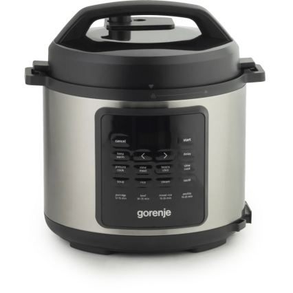 GORENJE GMC6SBK - Multicuiseur électrique multifonction 6 l 8 en 1 1000W/230V inox