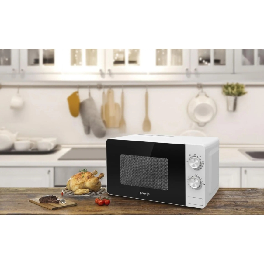GORENJE MO20E2W - Magnetron met grillfunctie 800W/230V 20 l wit