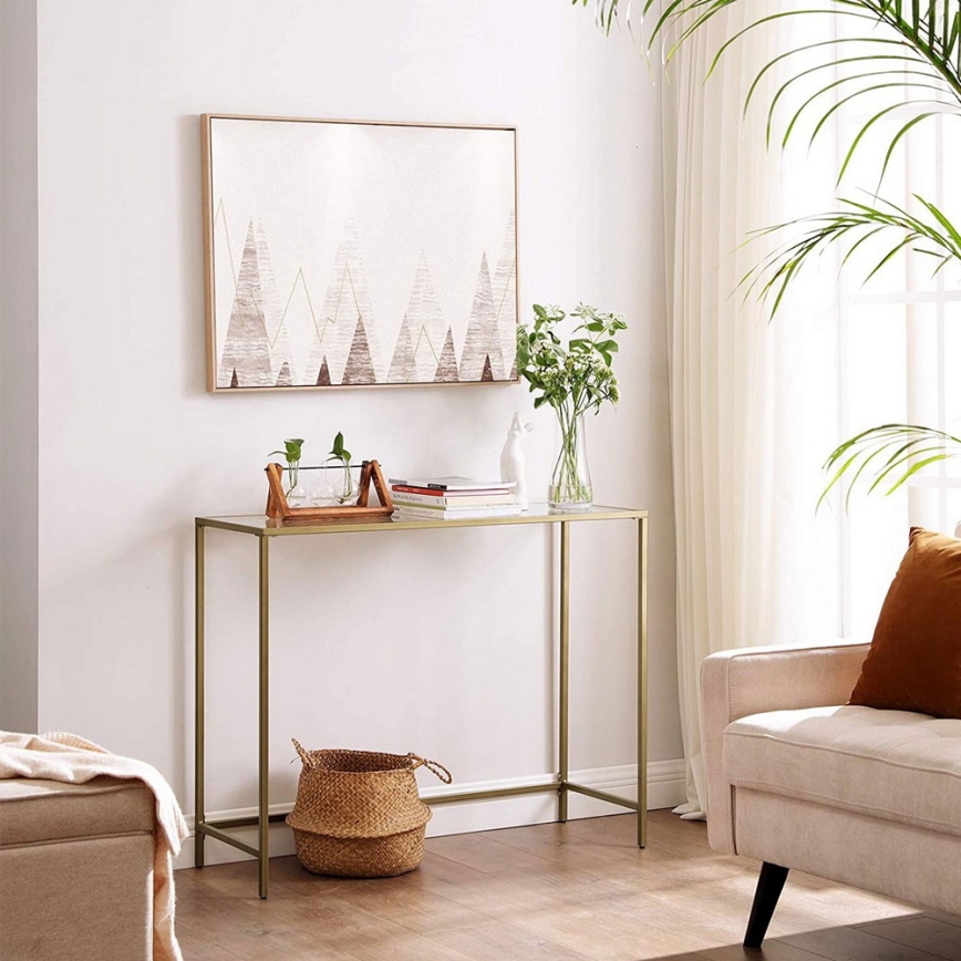 Gouden bijzettafel CIREL