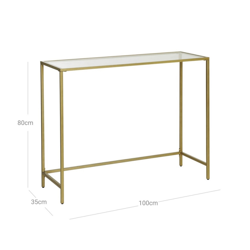 Gouden bijzettafel CIREL