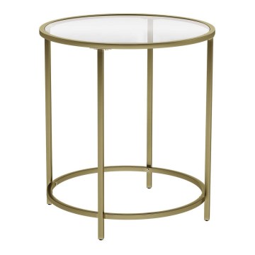 Gouden bijzettafel LYRA