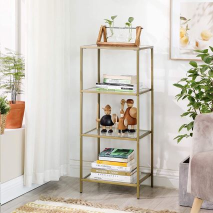 Gouden boekenkast GLASY