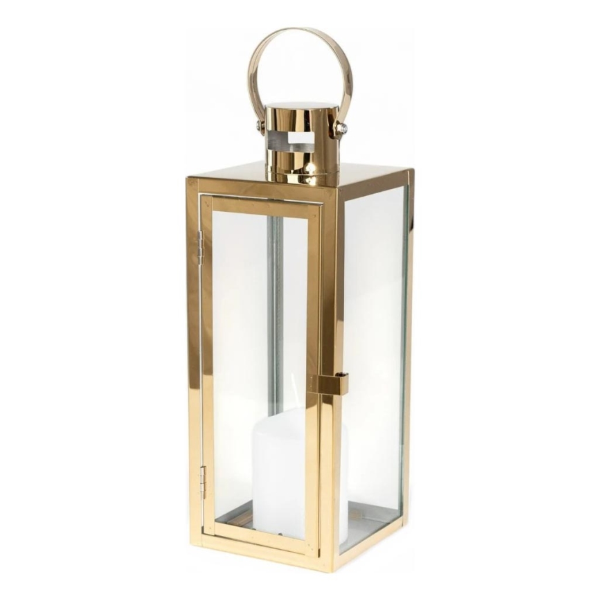 Gouden decoratieve lantaarn 63 cm