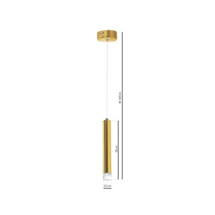 Goudkleurige LED Hanglamp GOLDIE 1x LED / 5W / 230V