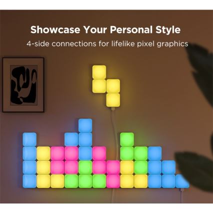 Govee - 10x Mini panneau RGBIC connecté Wi-Fi