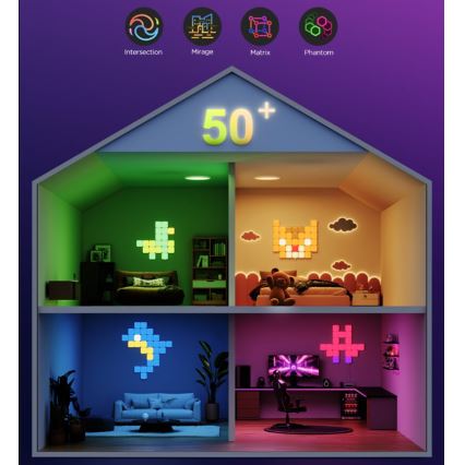 Govee - 10x Mini panneau RGBIC connecté Wi-Fi