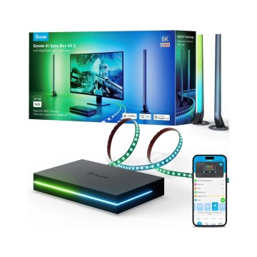 Govee - AI Sync Box Kit 2 Slimme set pc-verlichting 27-34