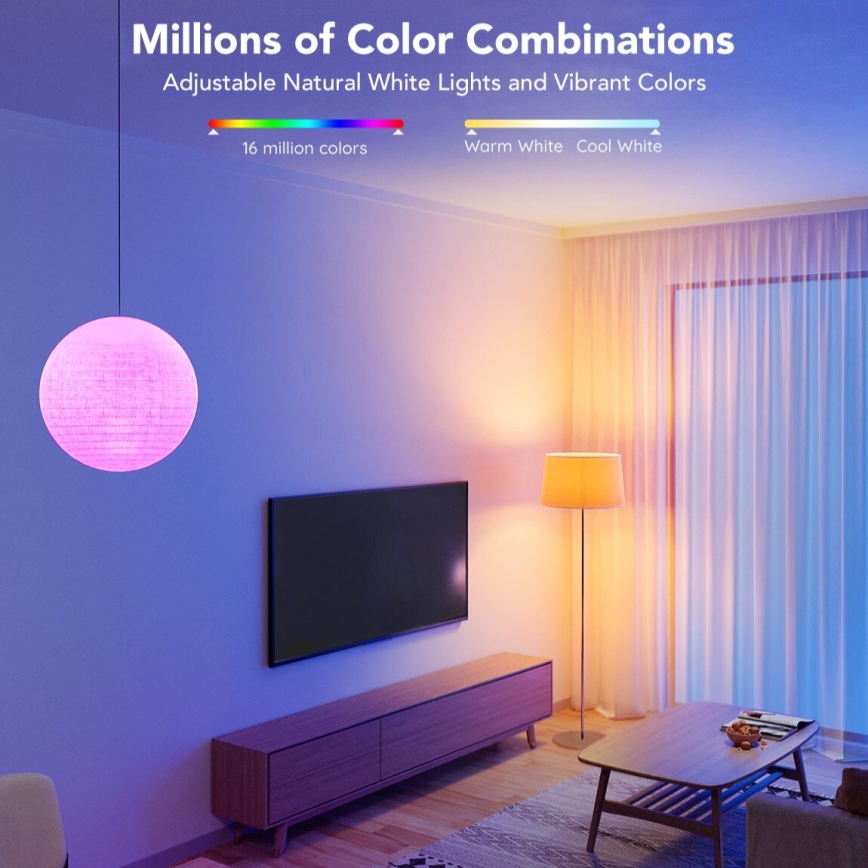 Govee - Ampoule LED RGBWW à intensité variable Smart E27/9W/230V 2700-6500K Wi-Fi