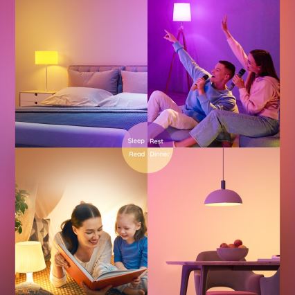 Govee - Ampoule LED RGBWW à intensité variable Smart E27/9W/230V 2700-6500K Wi-Fi