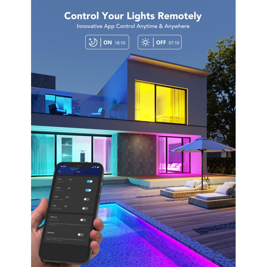 Govee - Ampoule LED RGBWW à intensité variable Smart E27/9W/230V 2700-6500K Wi-Fi