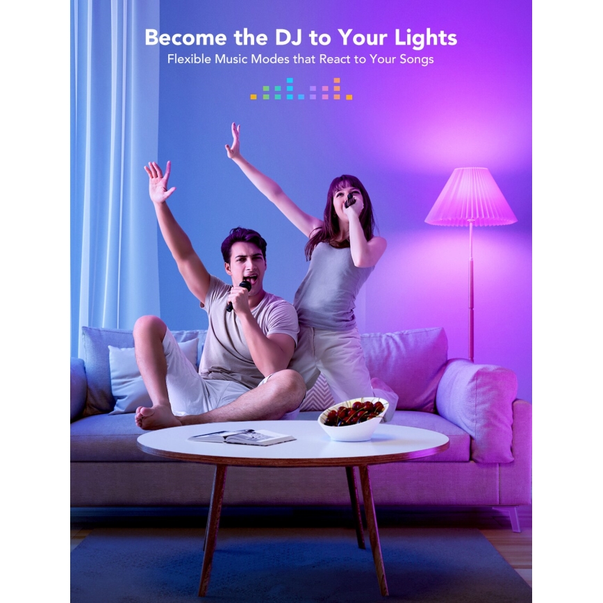 Govee - Ampoule LED RGBWW à intensité variable Smart E27/9W/230V 2700-6500K Wi-Fi