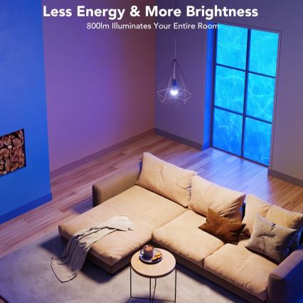 Govee - Ampoule LED RGBWW dimmable Smart MATTER E27/9W/230V 2700-6500K Wi-Fi