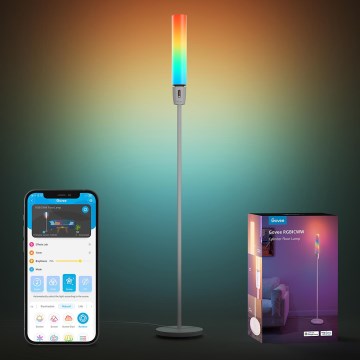 Govee - Dimbare LED Staande lamp CYLINDER SMART RGBICWW 2200-6500K