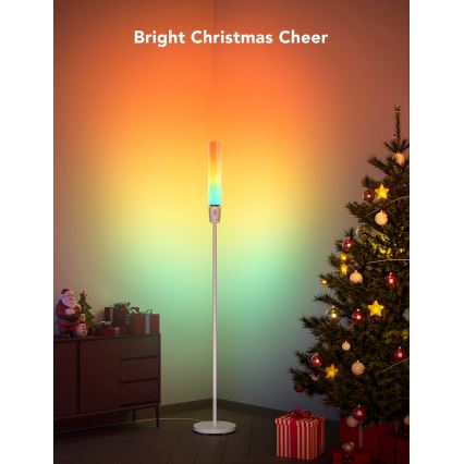 Govee - Dimbare LED Staande lamp CYLINDER SMART RGBICWW 2200-6500K