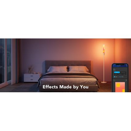 Govee - Dimbare LED Staande lamp CYLINDER SMART RGBICWW 2200-6500K