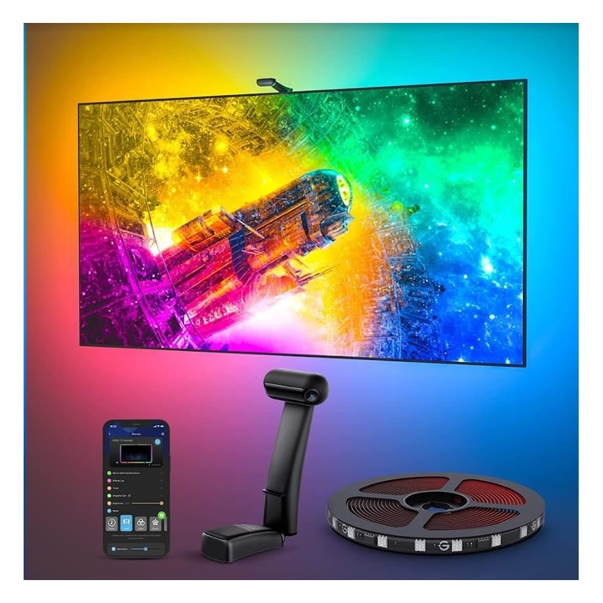 Govee - DreamView T2 DUAL TV 55-65 SMART LED-achtergrondverlichting RGBIC Wi-Fi + afstandsbediening