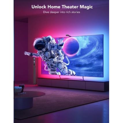Govee - DreamView T2 DUAL TV 55-65 SMART LED-achtergrondverlichting RGBIC Wi-Fi + afstandsbediening