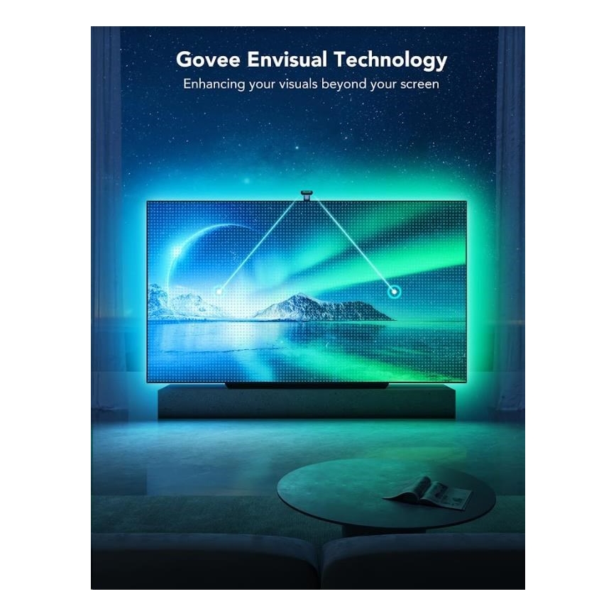 Govee - DreamView T2 DUAL TV 55-65" SMART LED rétroéclairage RGBIC Wi-Fi + télécommande